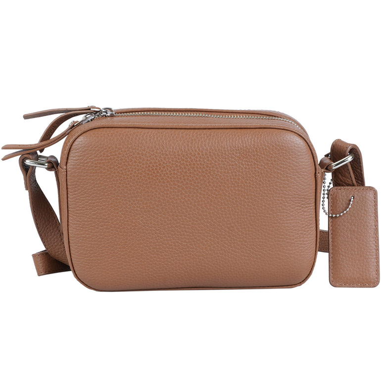 Mancini Cross-Body Bag Mancini Pebbled Clara Small Crossbody Bag