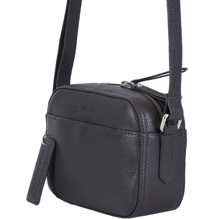 Mancini Cross-Body Bag Mancini Pebbled Clara Small Crossbody Bag