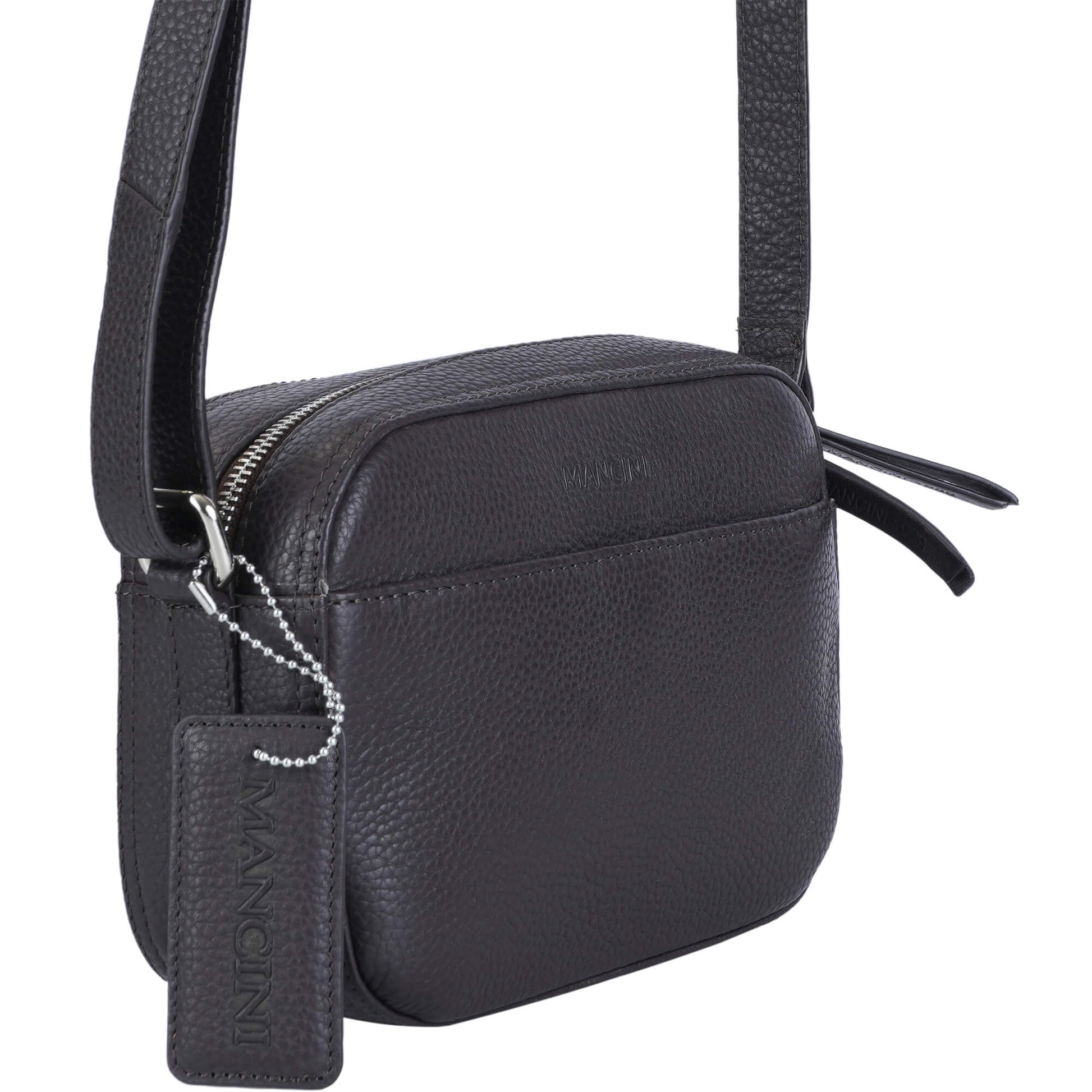 Mancini Cross-Body Bag Mancini Pebbled Clara Small Crossbody Bag