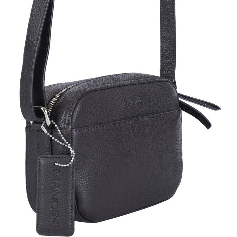 Mancini Cross-Body Bag Mancini Pebbled Clara Small Crossbody Bag