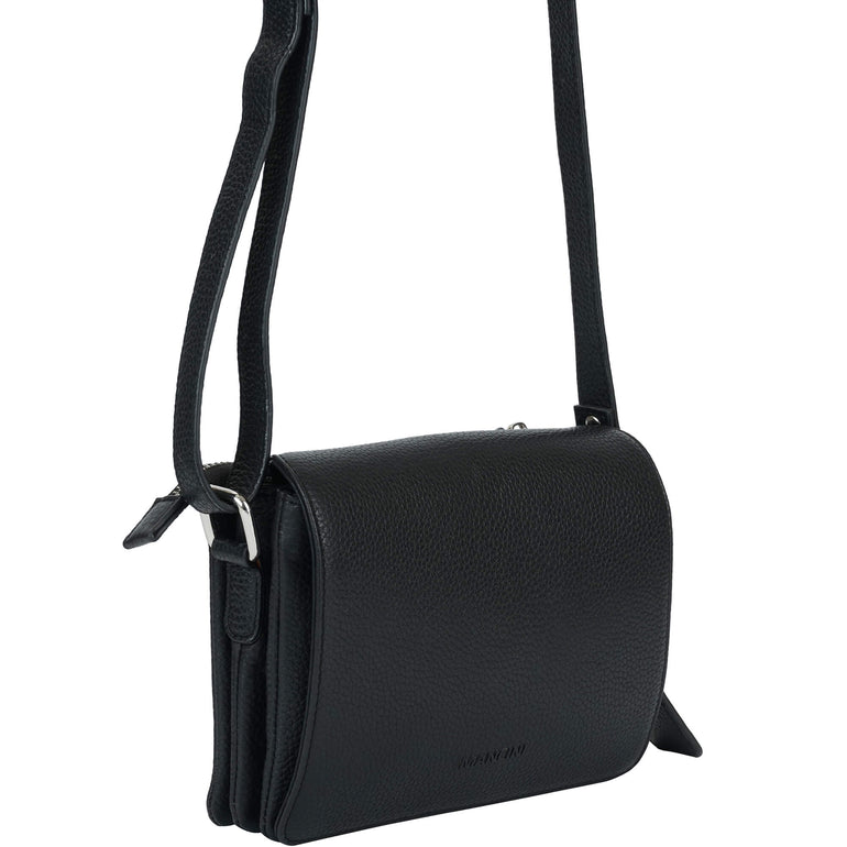 Mancini Cross-Body Bag Mancini Pebbled Connie Small Crossbody Handbag