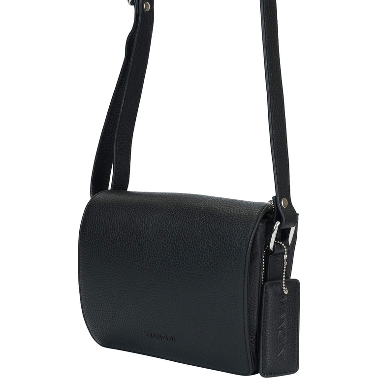 Mancini Cross-Body Bag Mancini Pebbled Connie Small Crossbody Handbag
