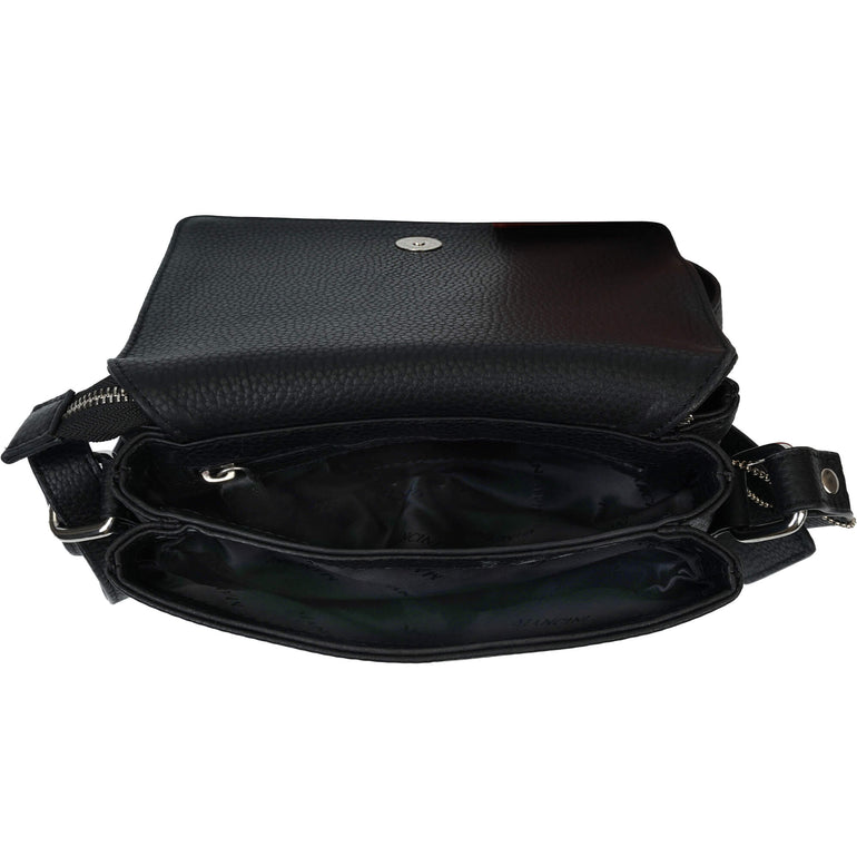 Mancini Cross-Body Bag Mancini Pebbled Connie Small Crossbody Handbag