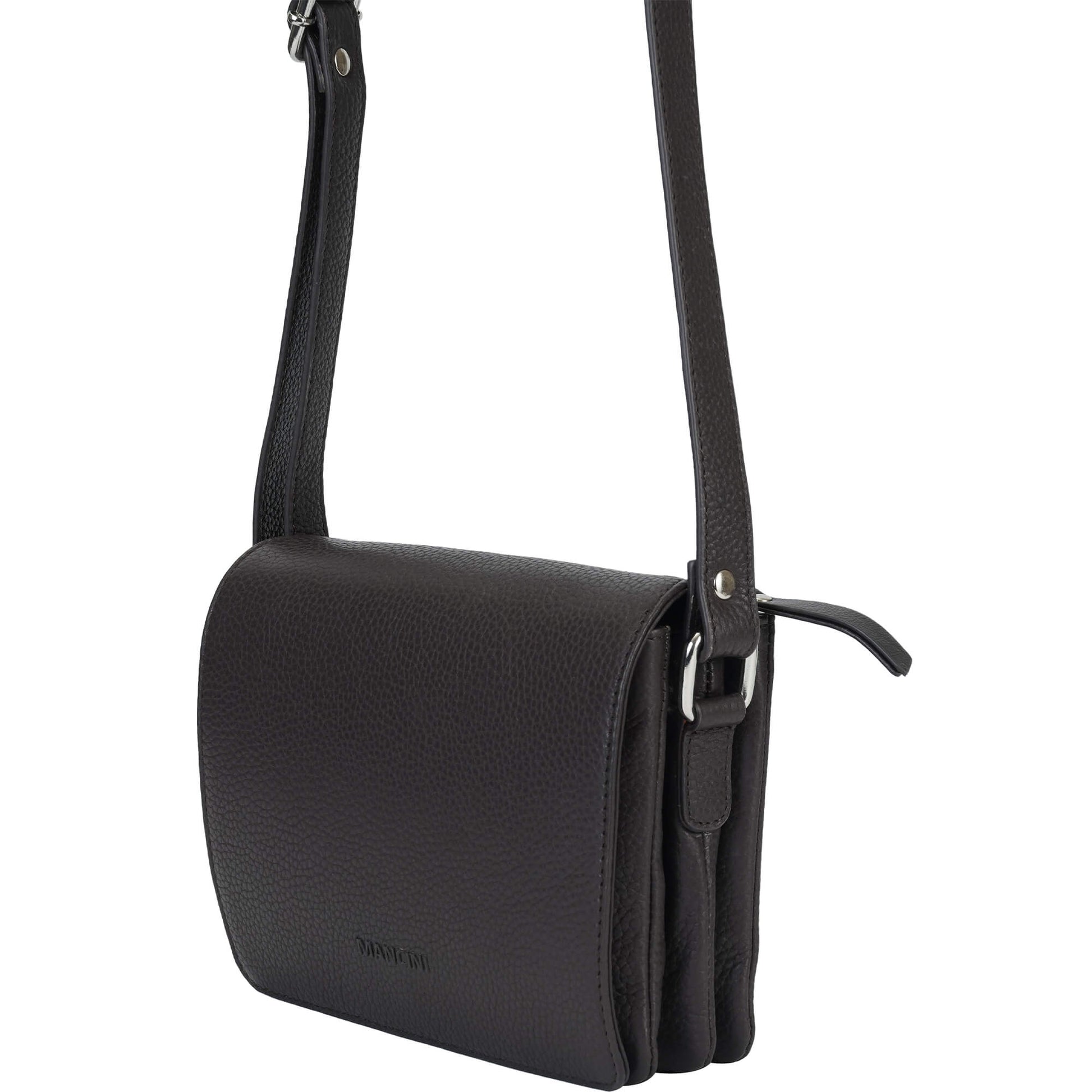 Mancini Cross-Body Bag Mancini Pebbled Connie Small Crossbody Handbag