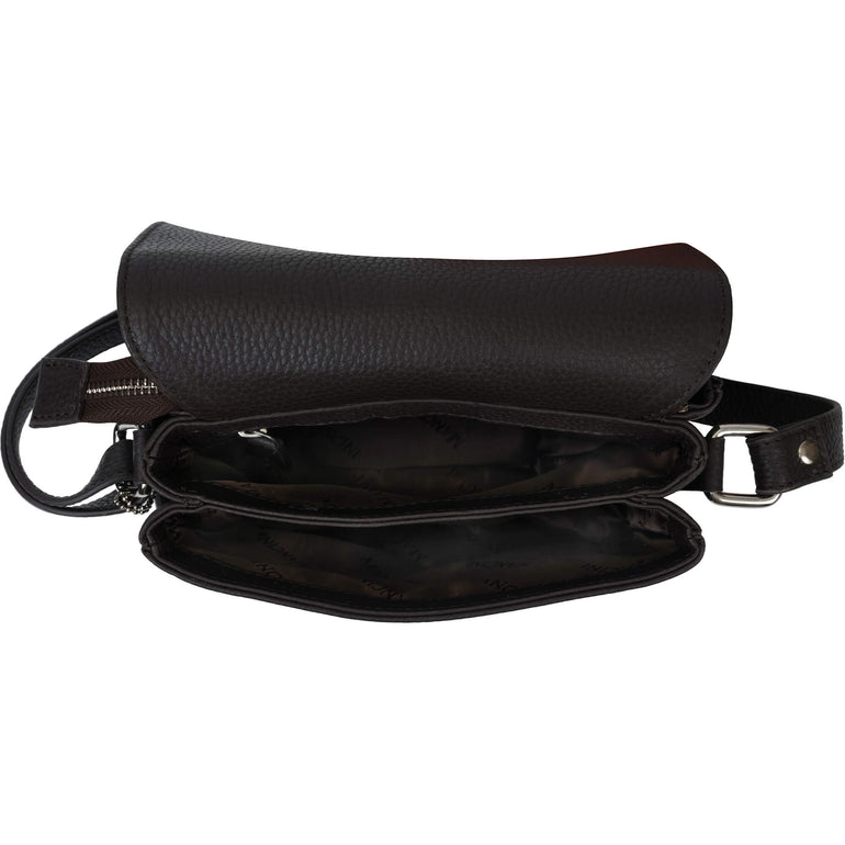 Mancini Cross-Body Bag Mancini Pebbled Connie Small Crossbody Handbag