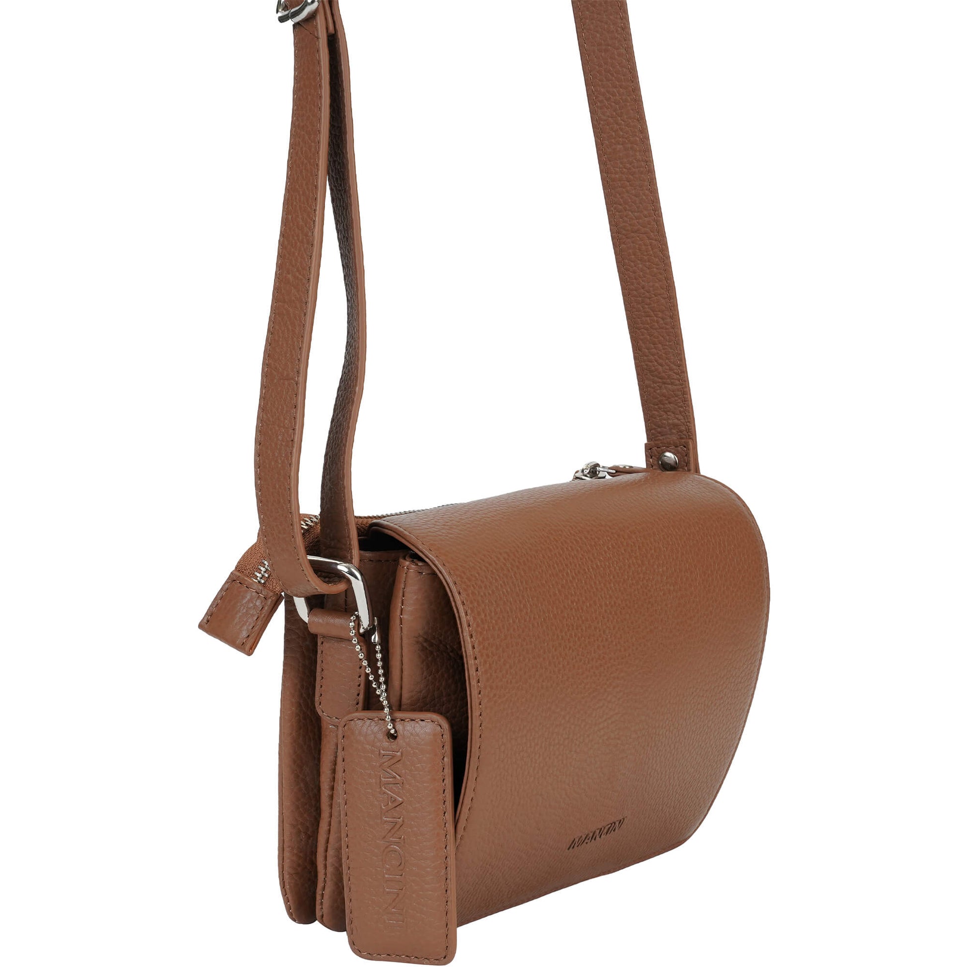 Mancini Cross-Body Bag Mancini Pebbled Connie Small Crossbody Handbag