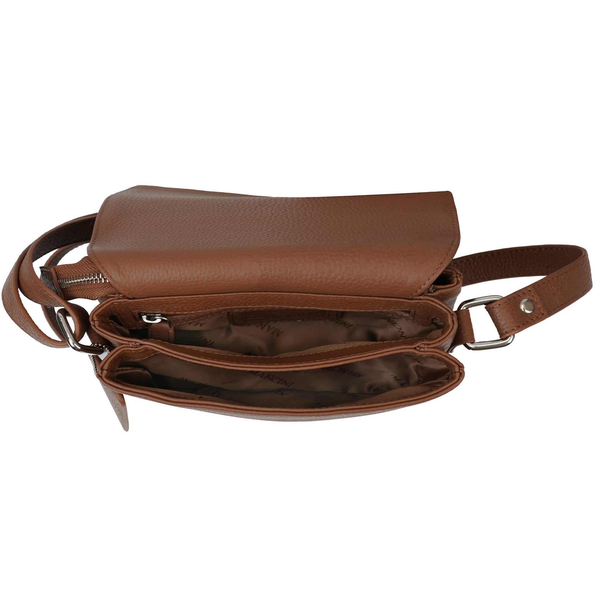Mancini Cross-Body Bag Mancini Pebbled Connie Small Crossbody Handbag
