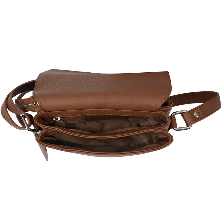 Mancini Cross-Body Bag Mancini Pebbled Connie Small Crossbody Handbag