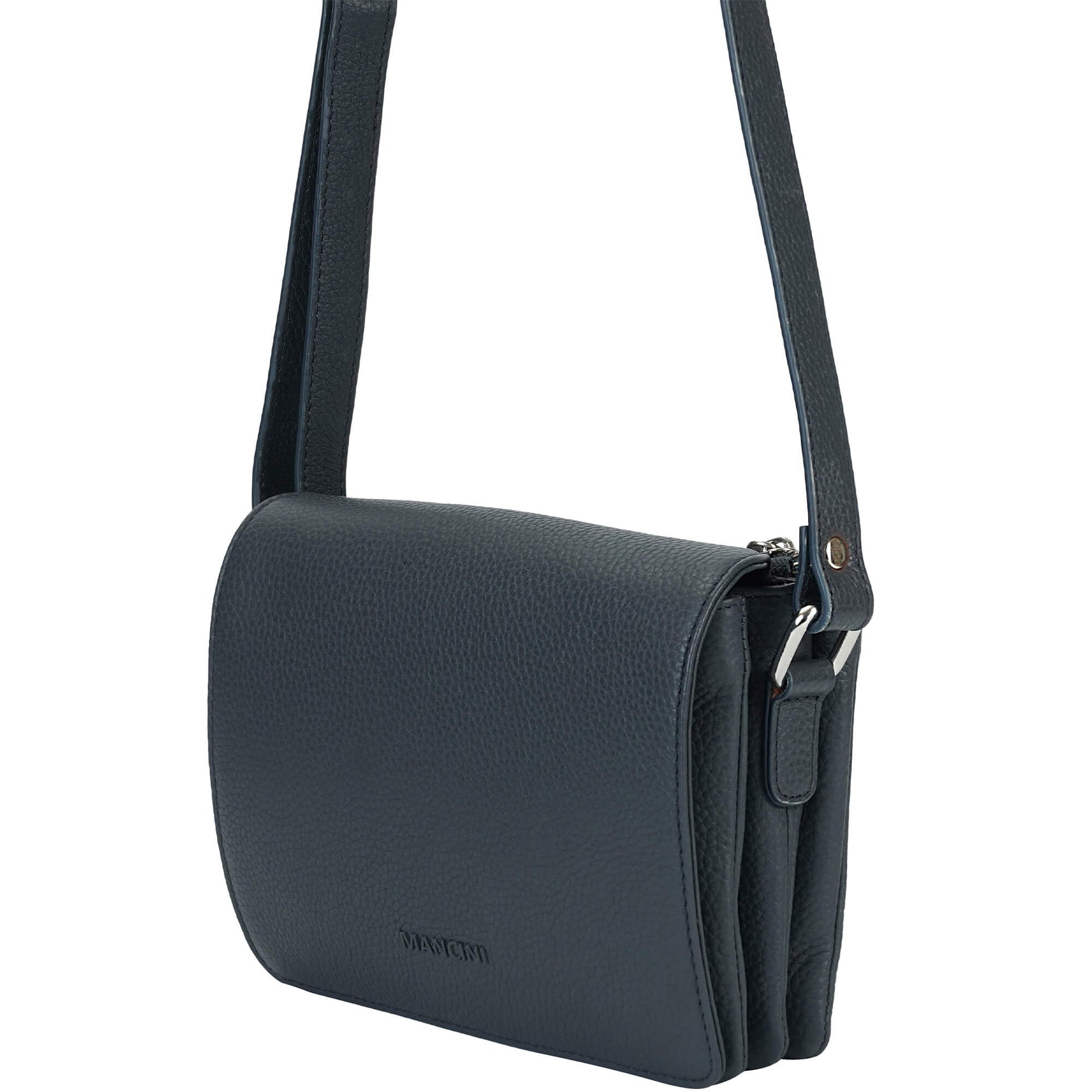 Mancini Cross-Body Bag Mancini Pebbled Connie Small Crossbody Handbag