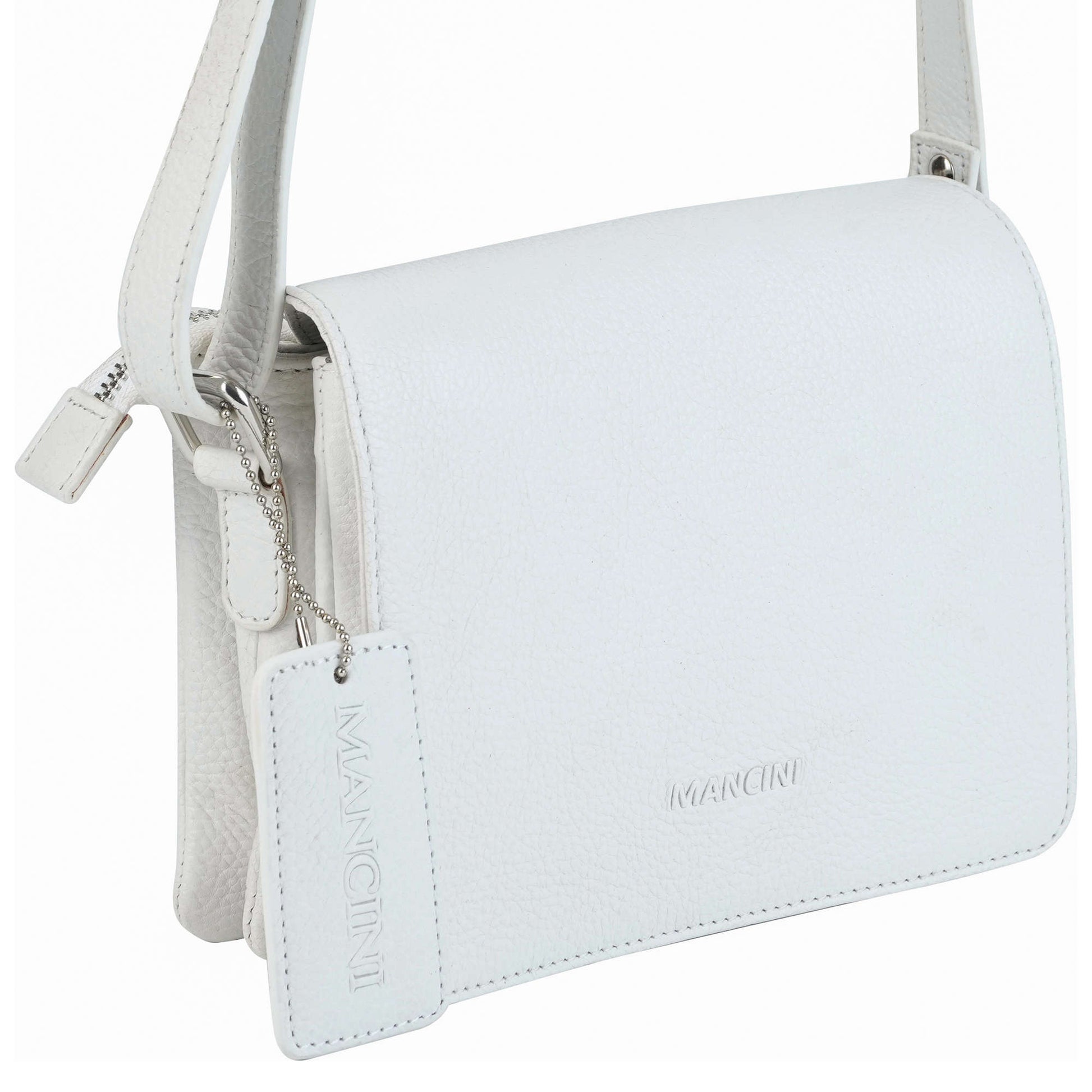 Mancini Cross-Body Bag Mancini Pebbled Connie Small Crossbody Handbag