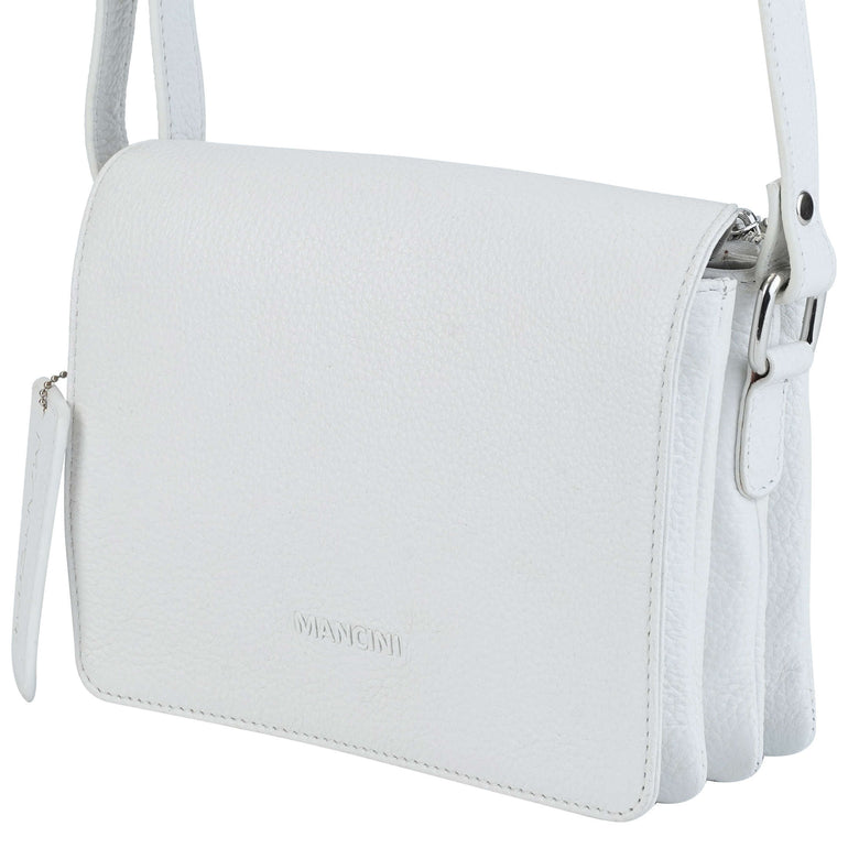 Mancini Cross-Body Bag Mancini Pebbled Connie Small Crossbody Handbag