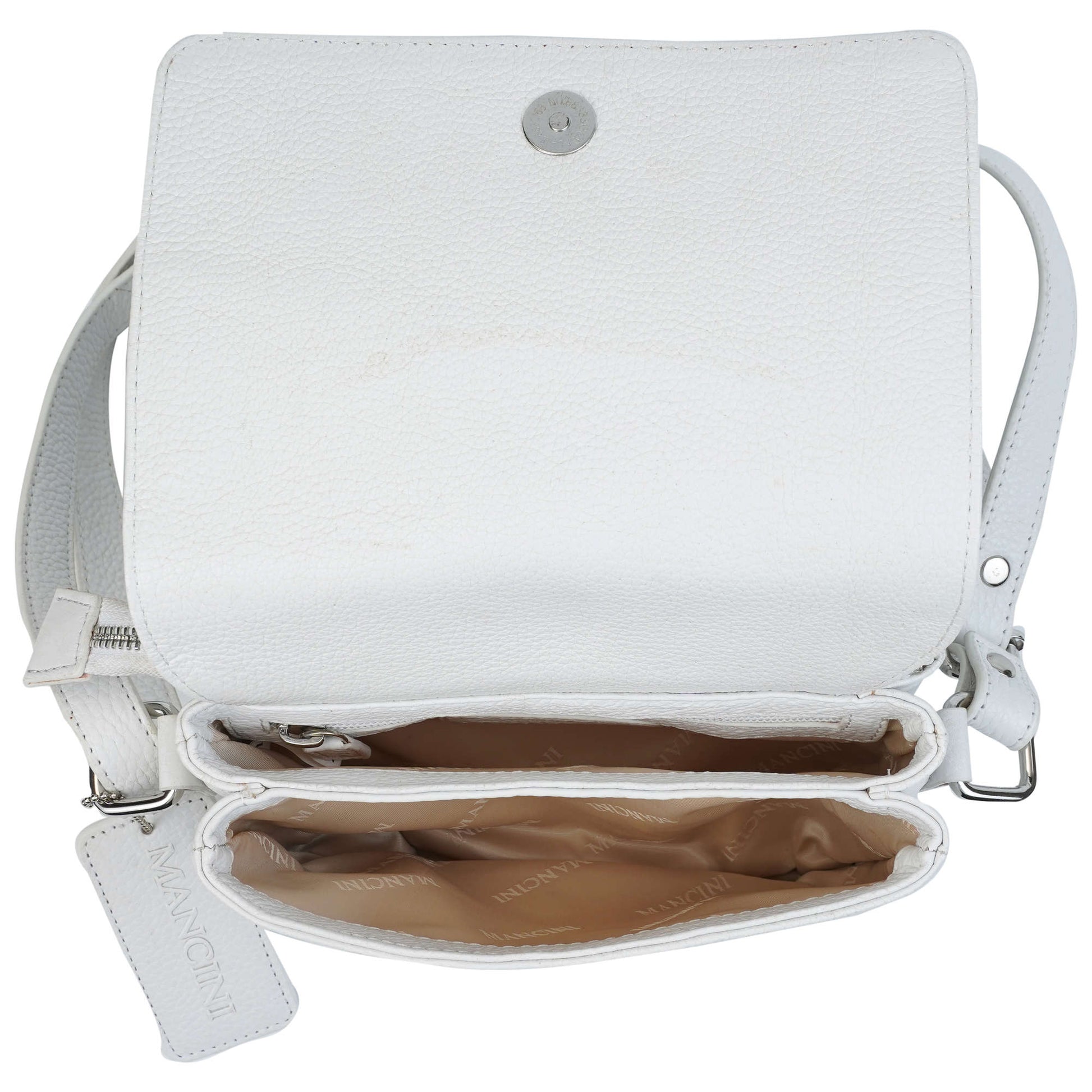Mancini Cross-Body Bag Mancini Pebbled Connie Small Crossbody Handbag