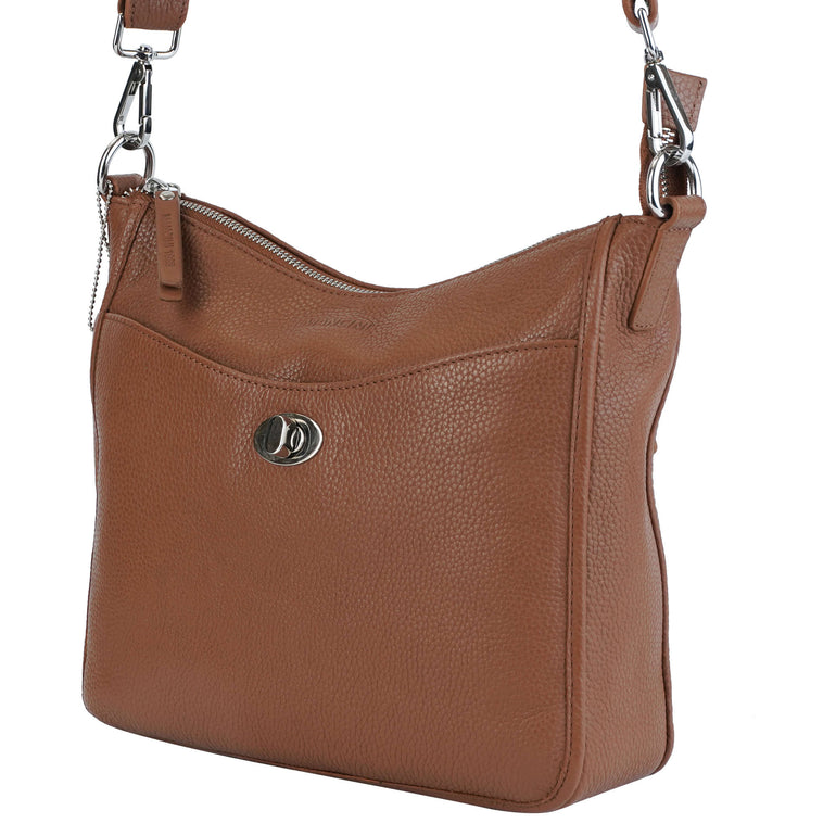 Mancini Cross-Body Bag Mancini Pebbled Elizabeth Crossbody Handbag