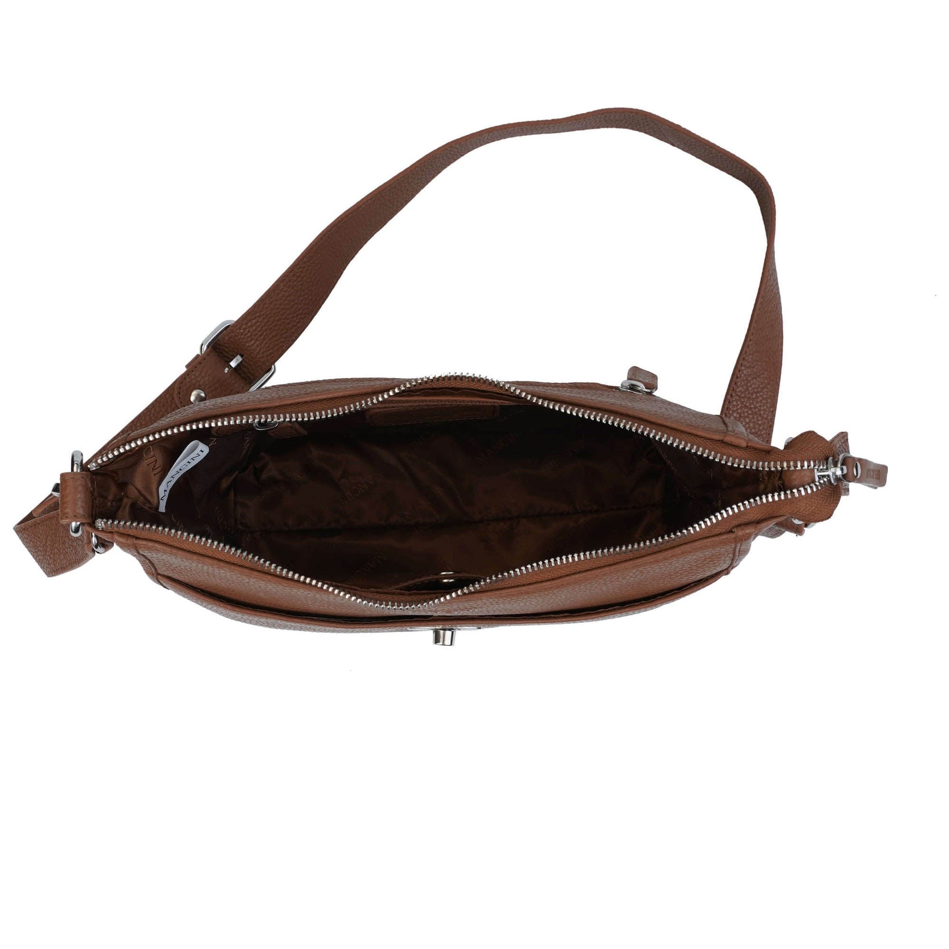 Mancini Cross-Body Bag Mancini Pebbled Elizabeth Crossbody Handbag