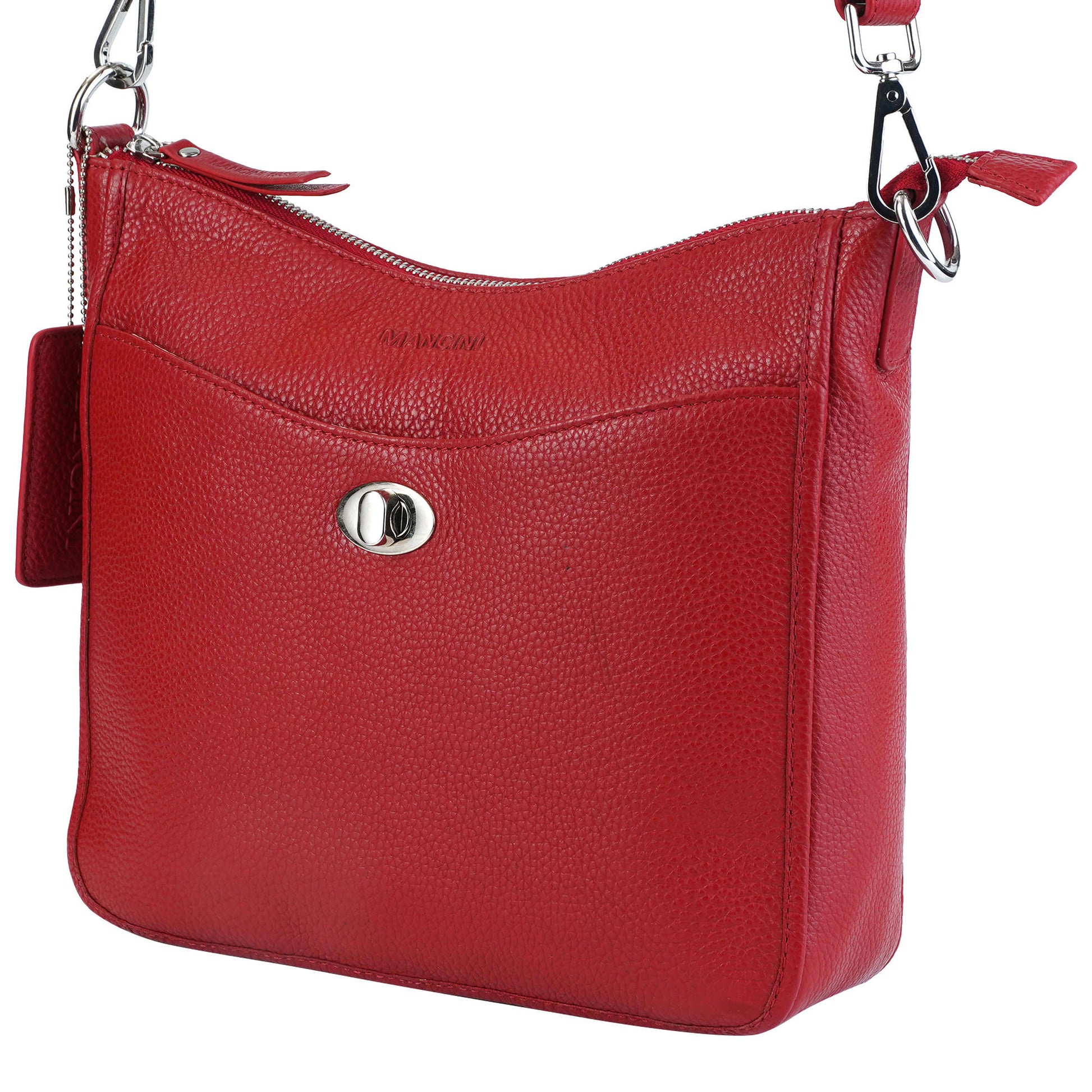 Mancini Cross-Body Bag Mancini Pebbled Elizabeth Crossbody Handbag