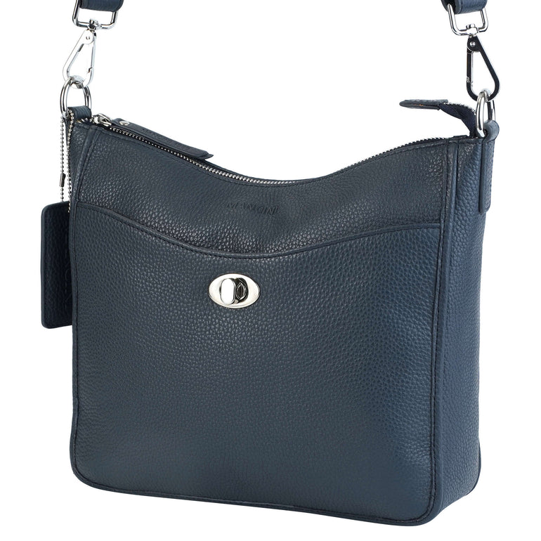 Mancini Cross-Body Bag Mancini Pebbled Elizabeth Crossbody Handbag