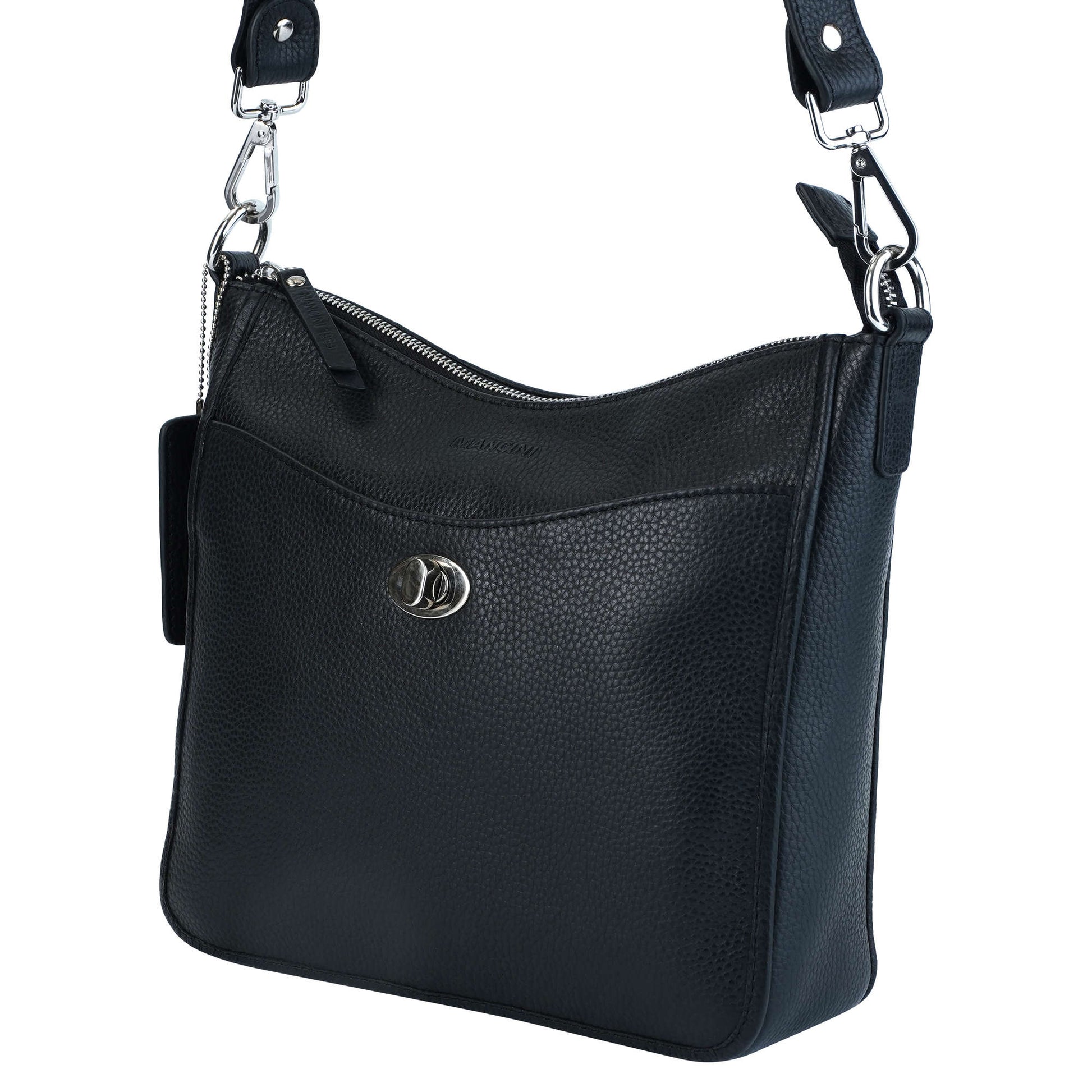 Mancini Cross-Body Bag Mancini Pebbled Elizabeth Crossbody Handbag
