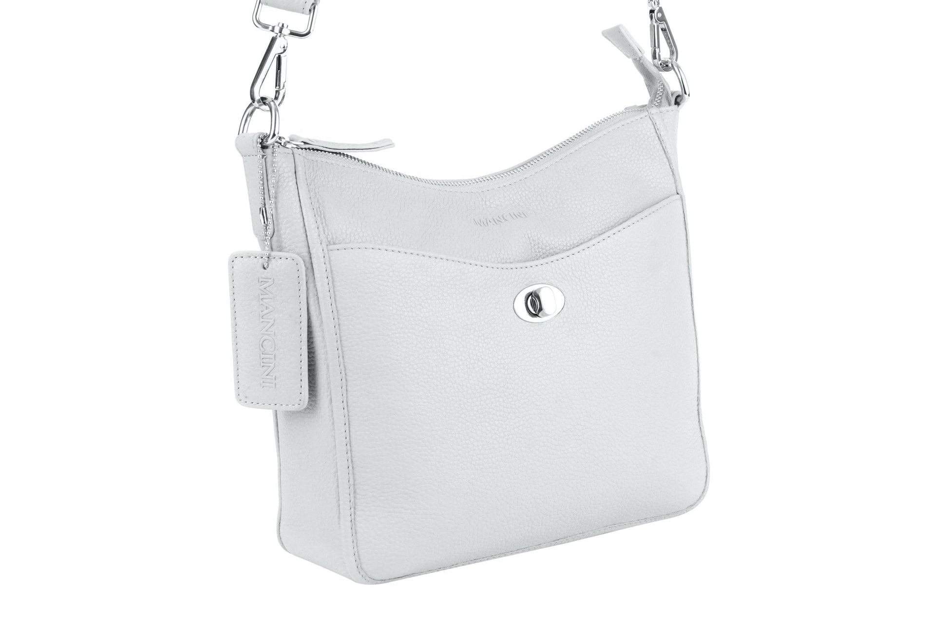 Mancini Cross-Body Bag Mancini Pebbled Elizabeth Crossbody Handbag