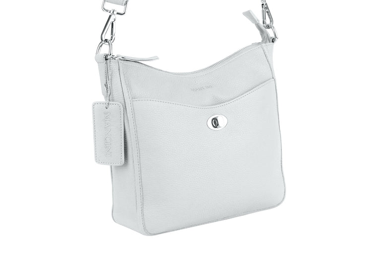 Mancini Cross-Body Bag Mancini Pebbled Elizabeth Crossbody Handbag