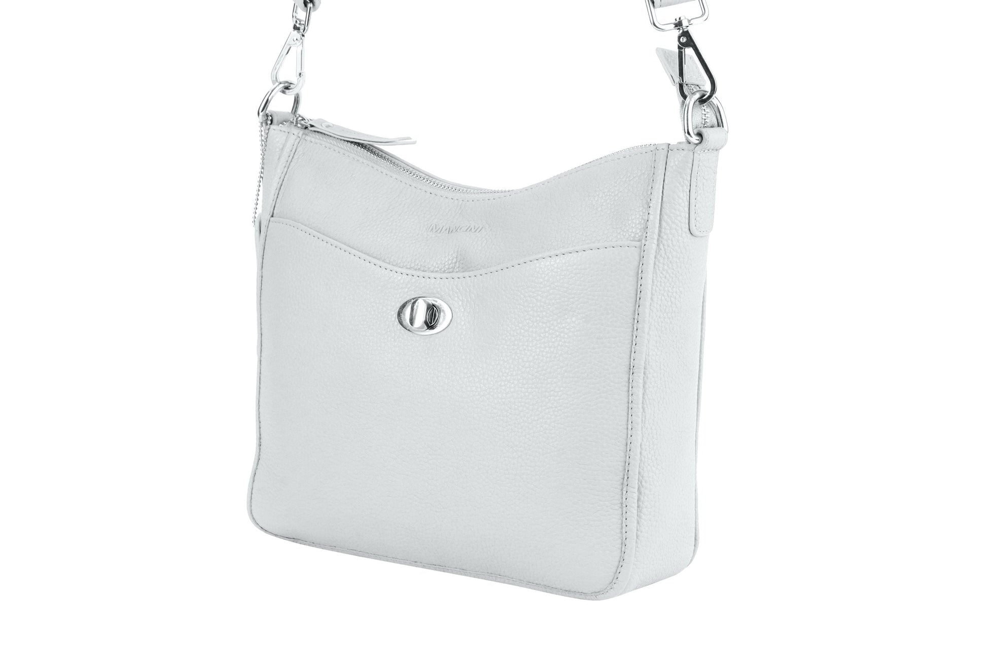Mancini Cross-Body Bag Mancini Pebbled Elizabeth Crossbody Handbag