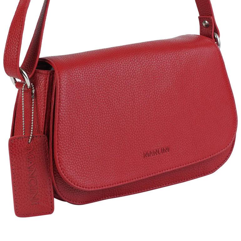 Mancini Cross-Body Bag Mancini Pebbled Isabella Crossbody Handbag