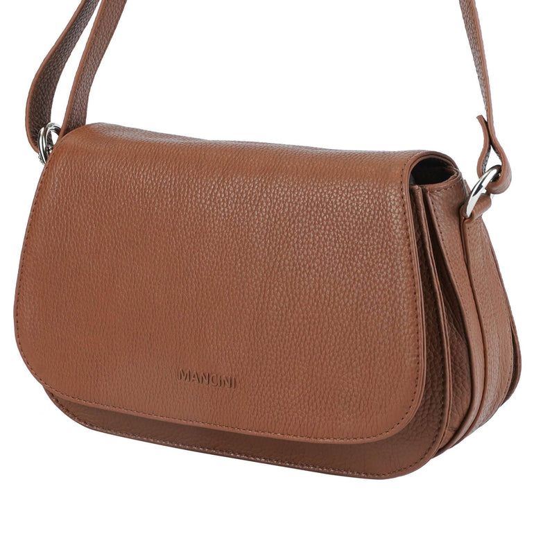 Mancini Cross-Body Bag Mancini Pebbled Isabella Crossbody Handbag