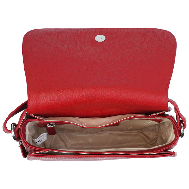 Mancini Cross-Body Bag Mancini Pebbled Isabella Crossbody Handbag