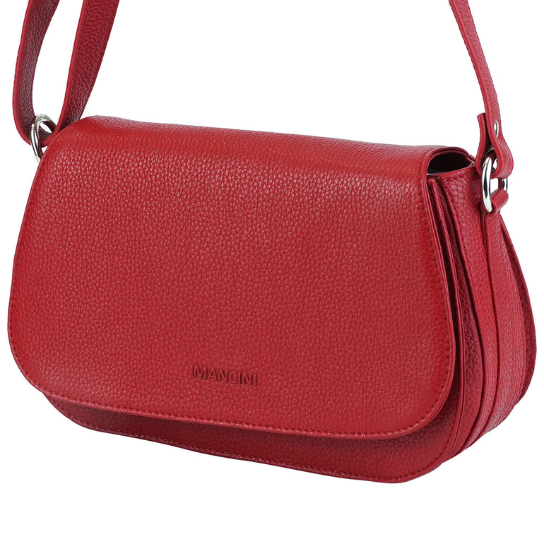 Mancini Cross-Body Bag Mancini Pebbled Isabella Crossbody Handbag