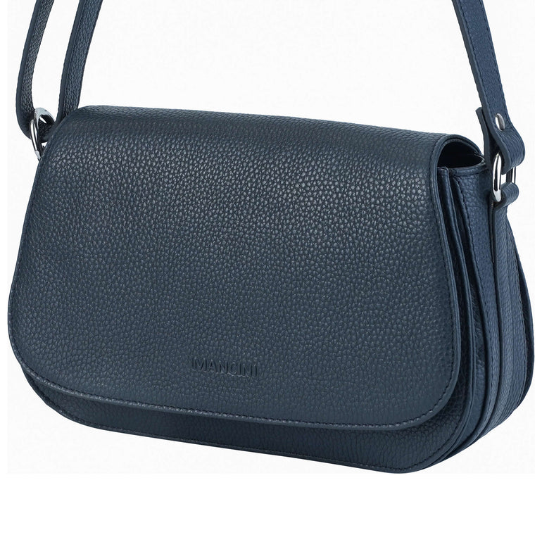 Mancini Cross-Body Bag Mancini Pebbled Isabella Crossbody Handbag