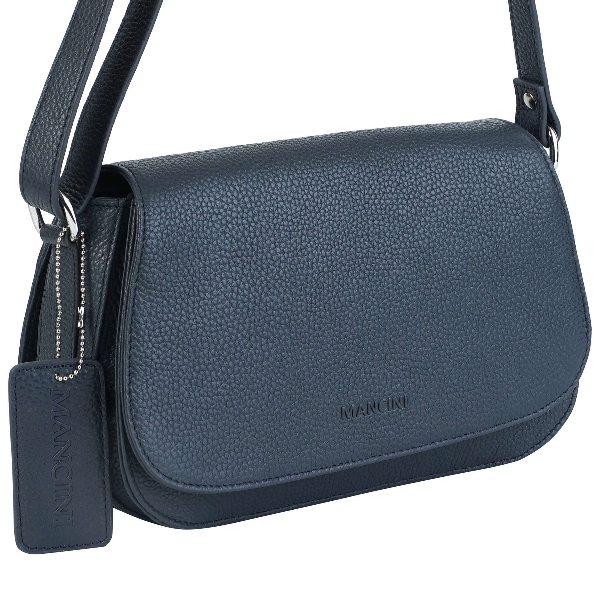Mancini Cross-Body Bag Mancini Pebbled Isabella Crossbody Handbag