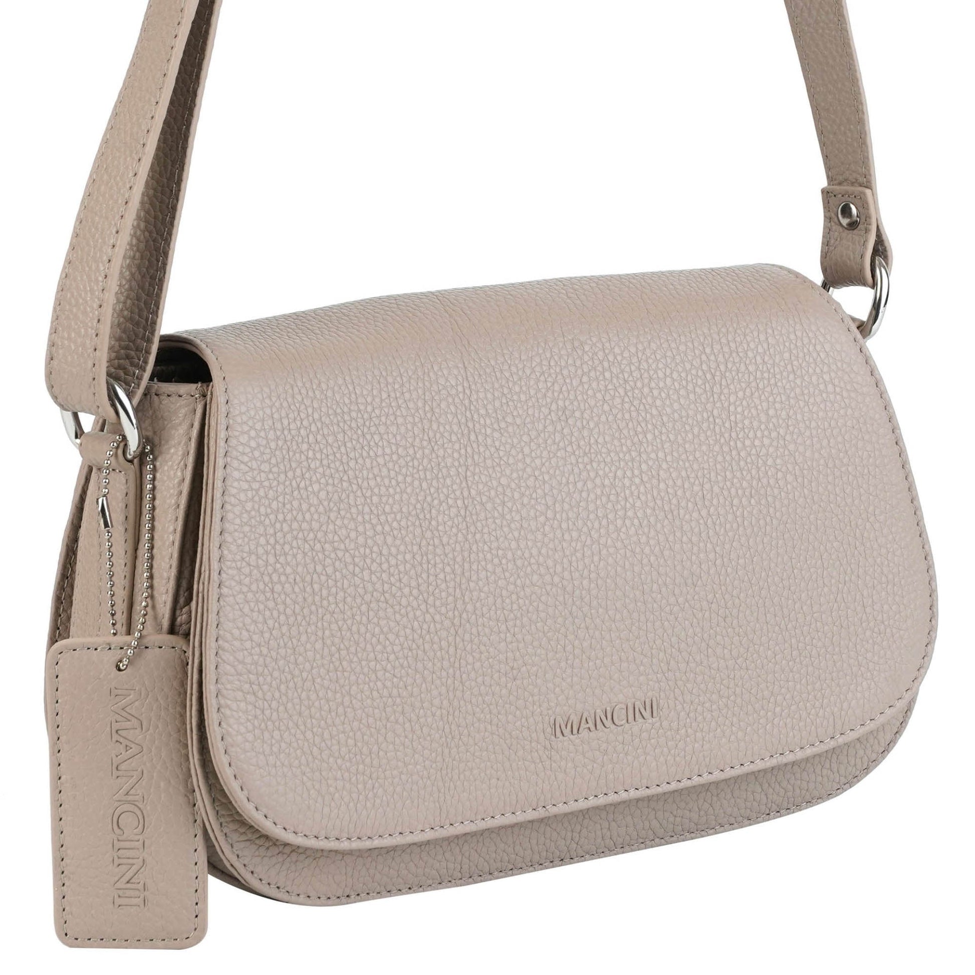 Mancini Cross-Body Bag Mancini Pebbled Isabella Crossbody Handbag