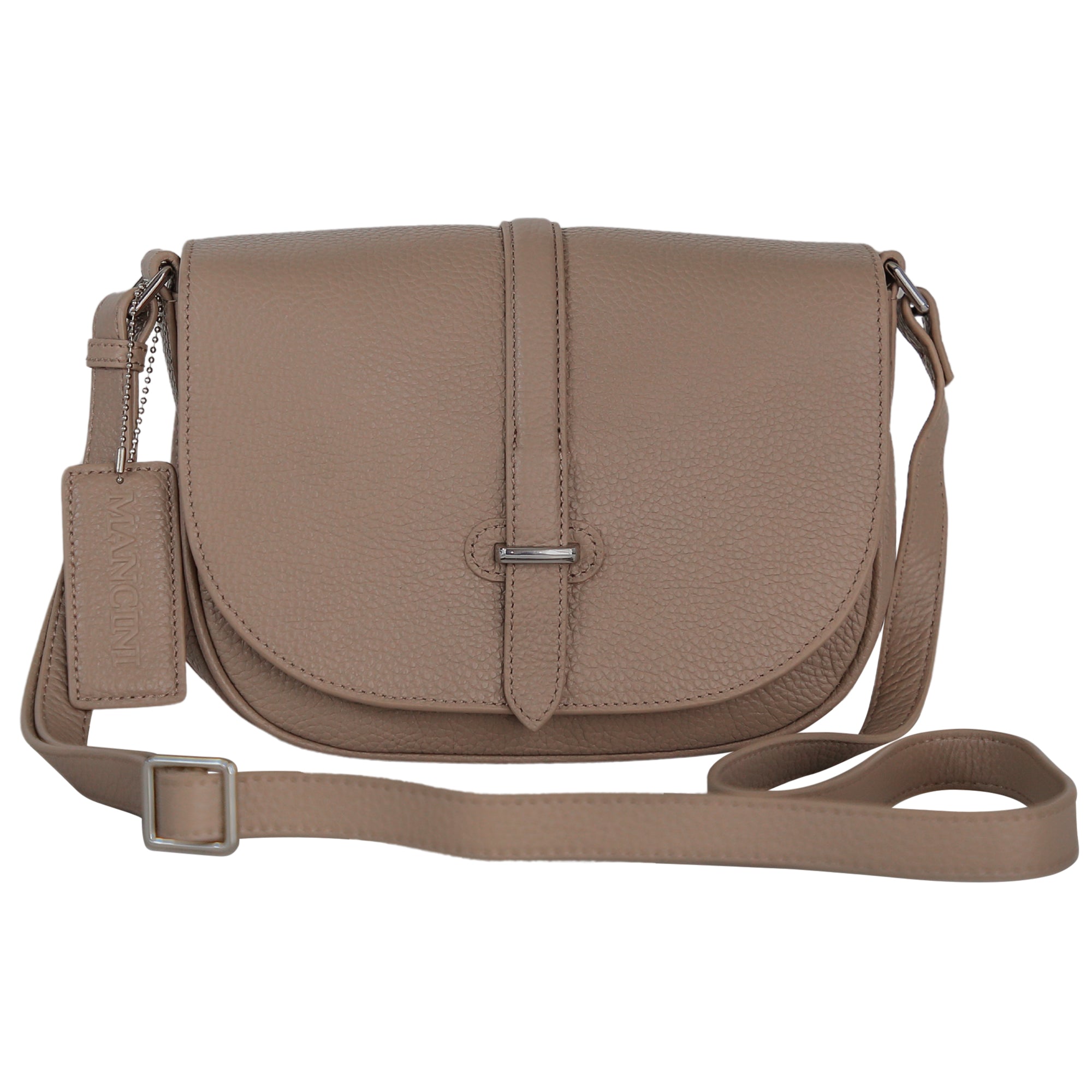 Mancini Cross-Body Bag Mushroom Mancini Lisa Crossbody Handbag