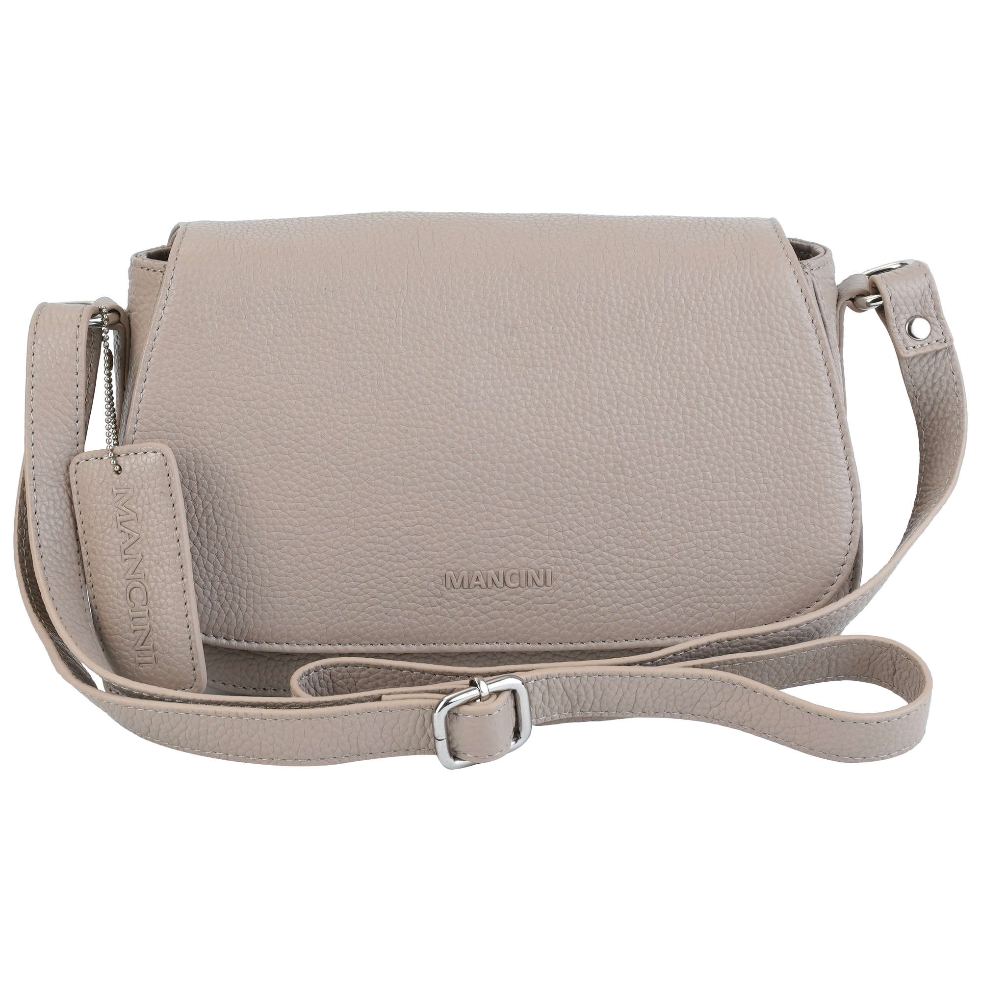 Mancini Cross-Body Bag Mushroom Mancini Pebbled Isabella Crossbody Handbag