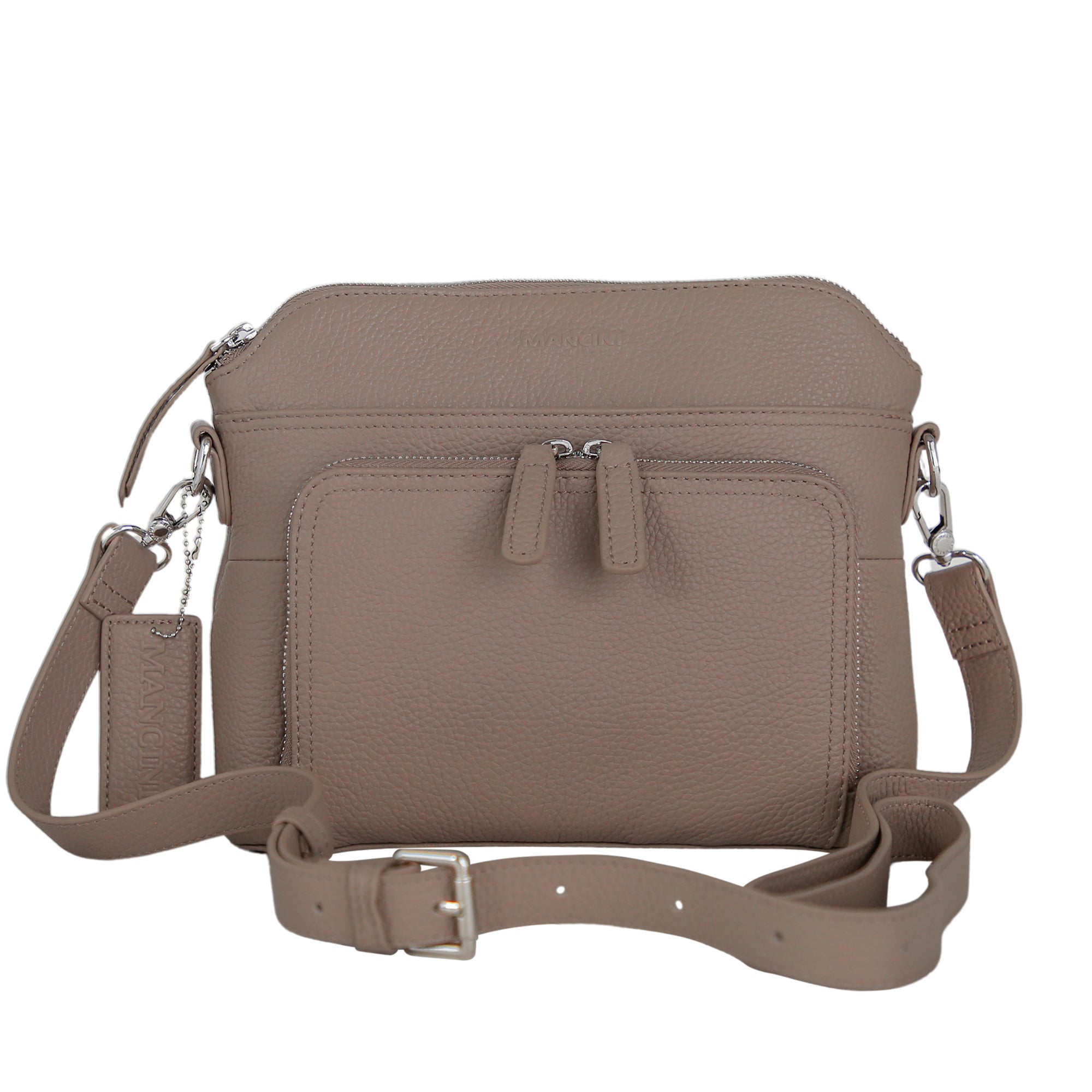 Mancini Cross-Body Bag Mushroom Mancini Sheilagh Crossbody Organizer Bag