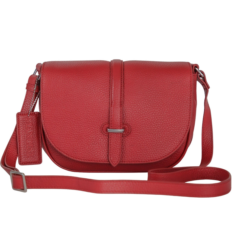 Mancini Cross-Body Bag Red Mancini Lisa Crossbody Handbag