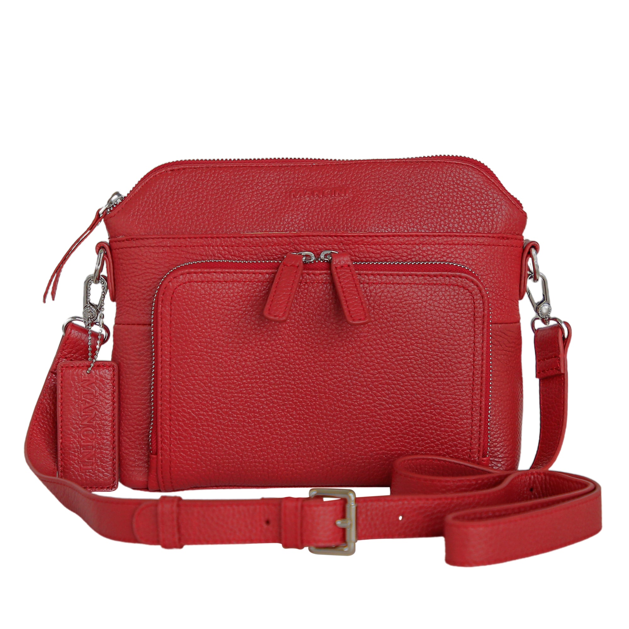 Mancini Cross-Body Bag Red Mancini Sheilagh Crossbody Organizer Bag