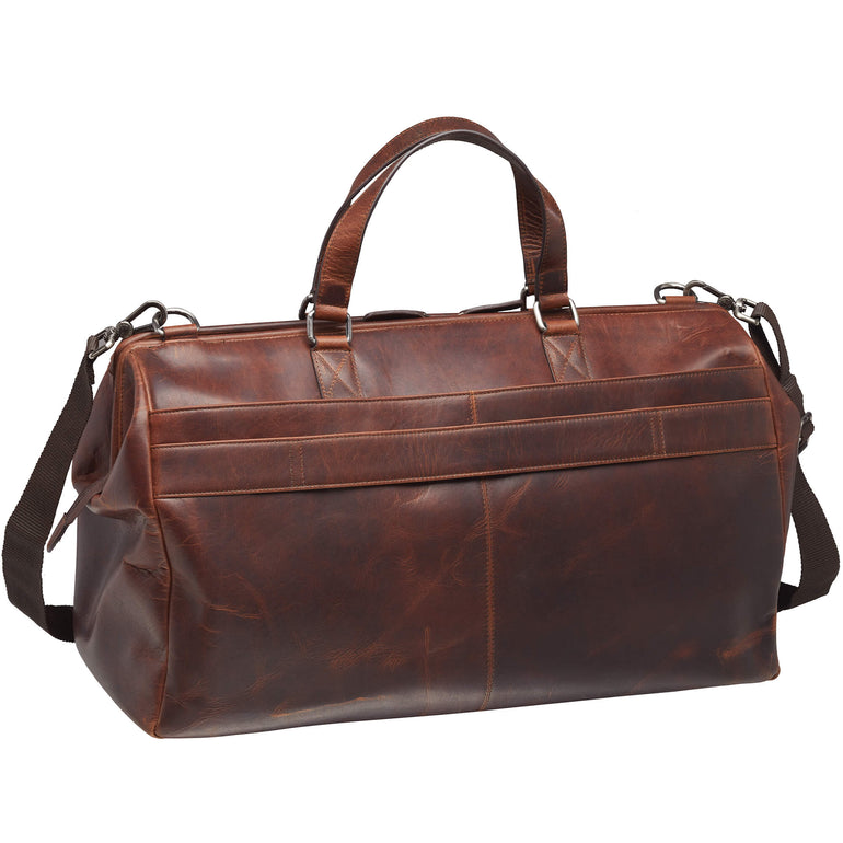 Mancini Duffles Mancini Buffalo Dowel Rod Duffle Bag for Carry-On Travel