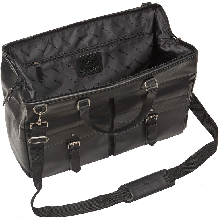 Mancini Duffles Mancini Buffalo Dowel Rod Duffle Bag for Carry-On Travel