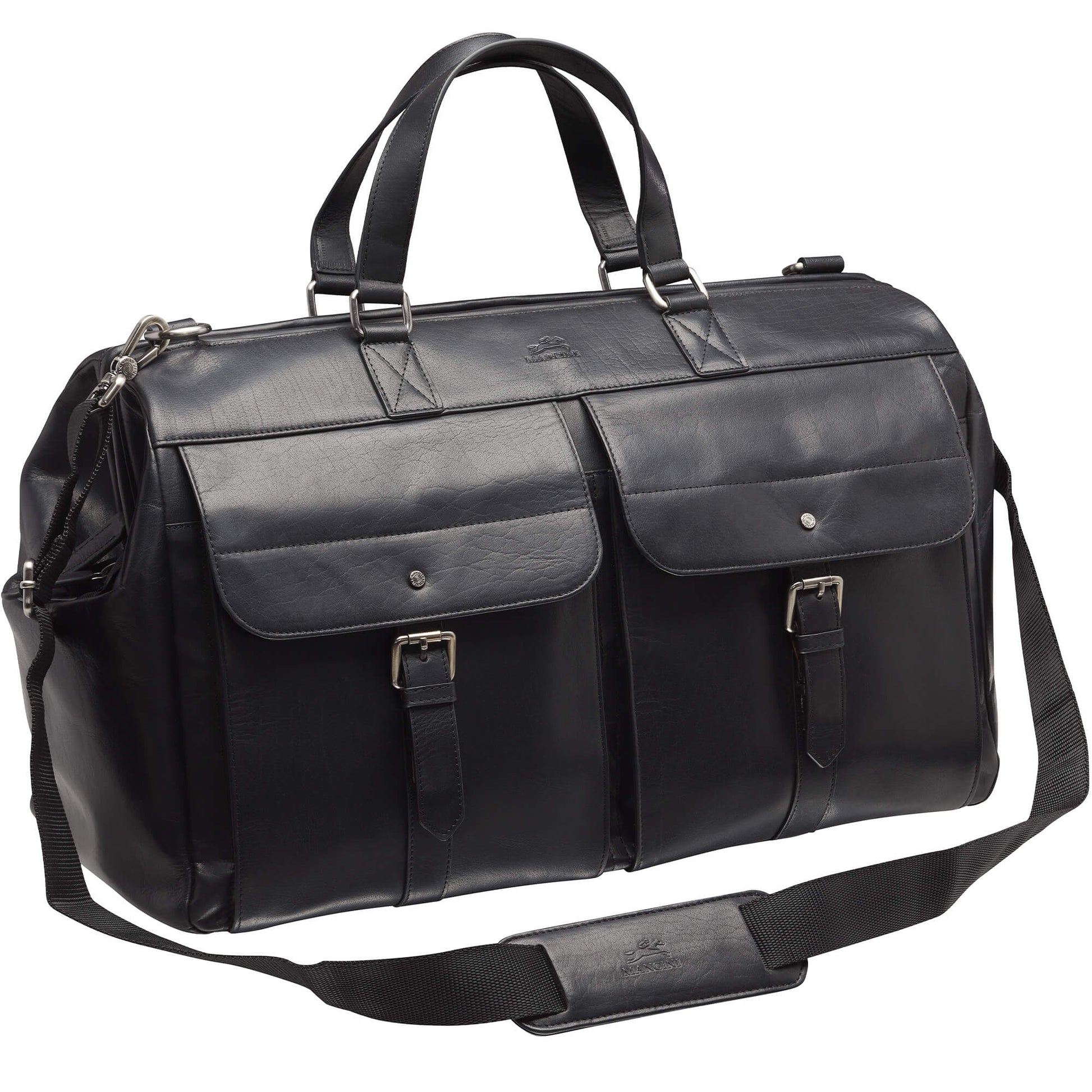 Mancini Duffles Mancini Buffalo Dowel Rod Duffle Bag for Carry-On Travel