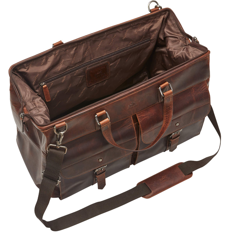Mancini Duffles Mancini Buffalo Dowel Rod Duffle Bag for Carry-On Travel