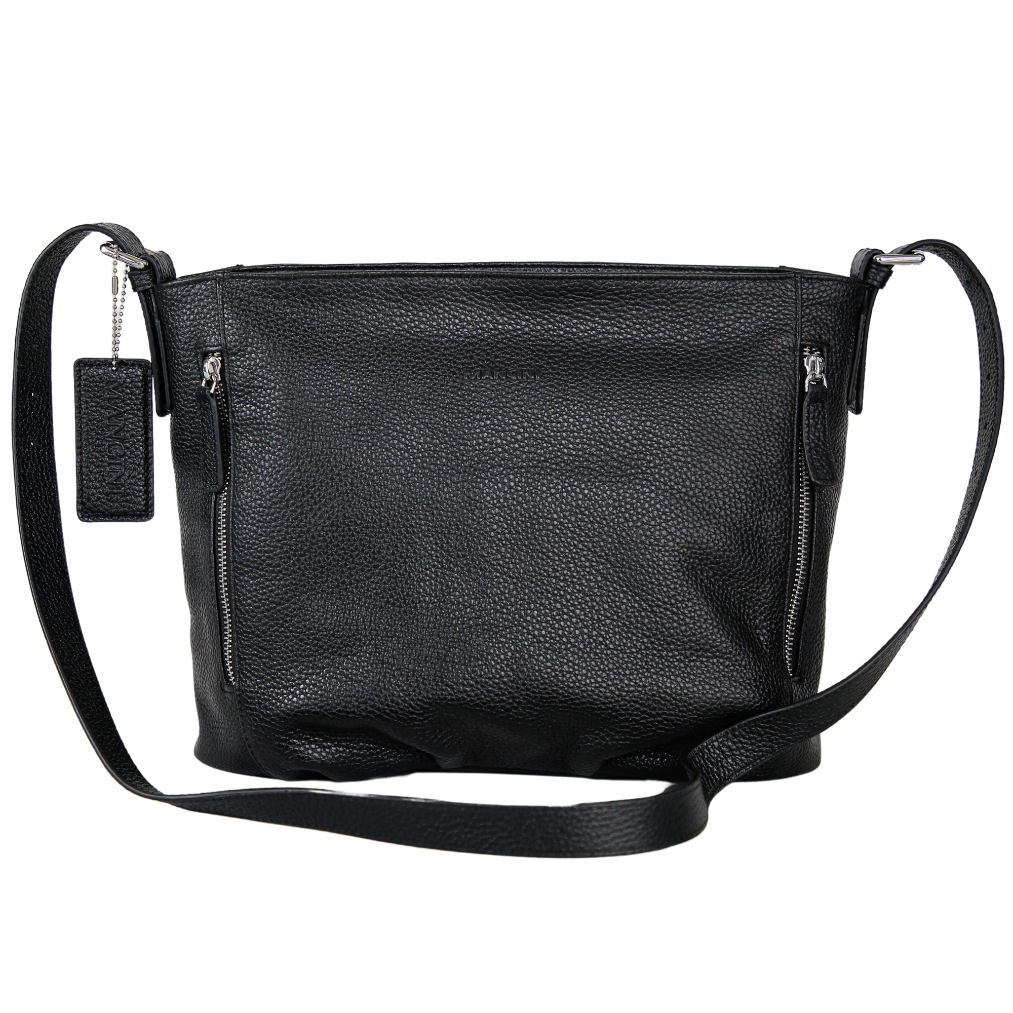 Mancini Handbags Black Mancini Mila Hobo Style Handbag