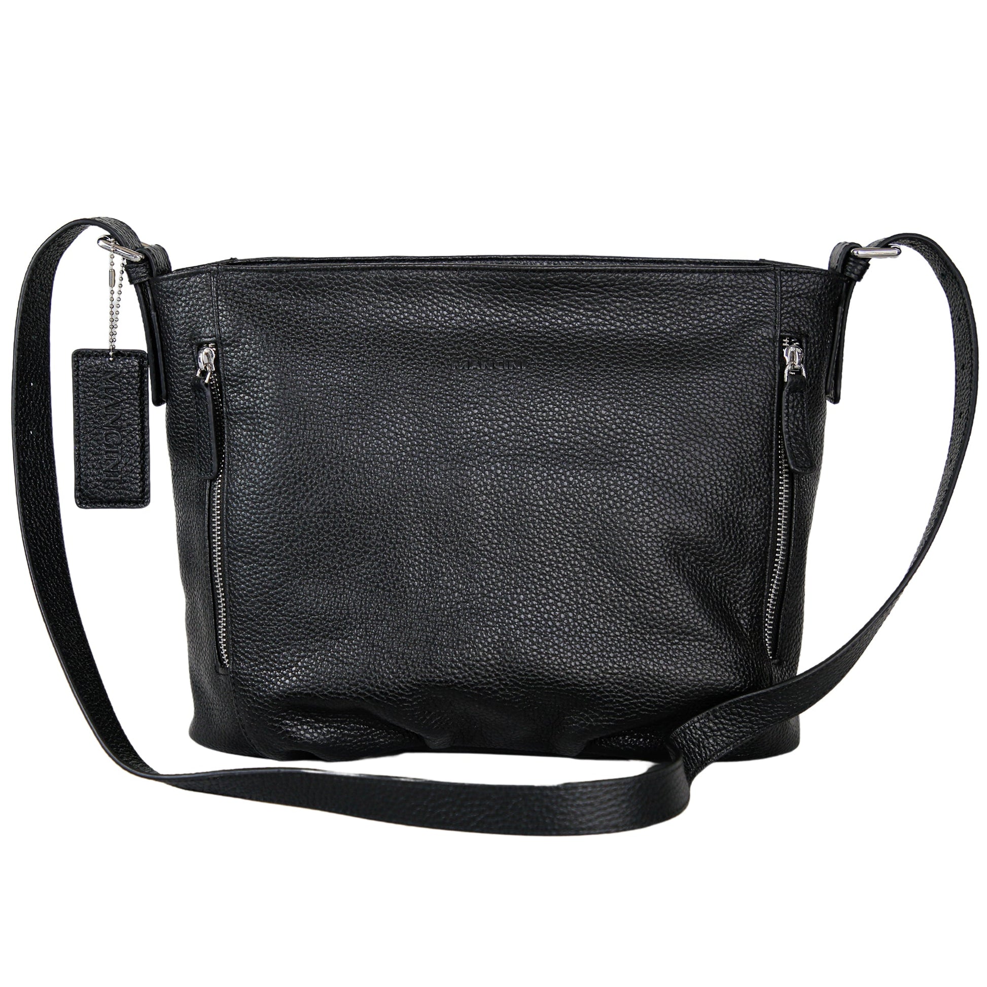 Mancini Handbags Black Mancini Mila Hobo Style Handbag