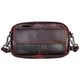 Mancini Handbags Brown Mancini Buffalo Unisex Bag with Zippered Organizer Pocket