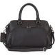 Mancini Handbags Brown Mancini Pebbled Jennifer Leather Satchel Bag