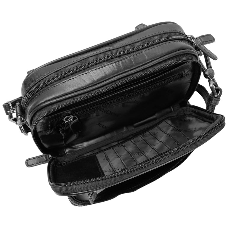 Mancini Handbags Mancini Buffalo Unisex Bag with Zippered Organizer Pocket
