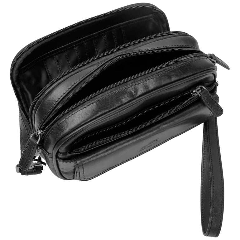 Mancini Handbags Mancini Buffalo Unisex Bag with Zippered Organizer Pocket