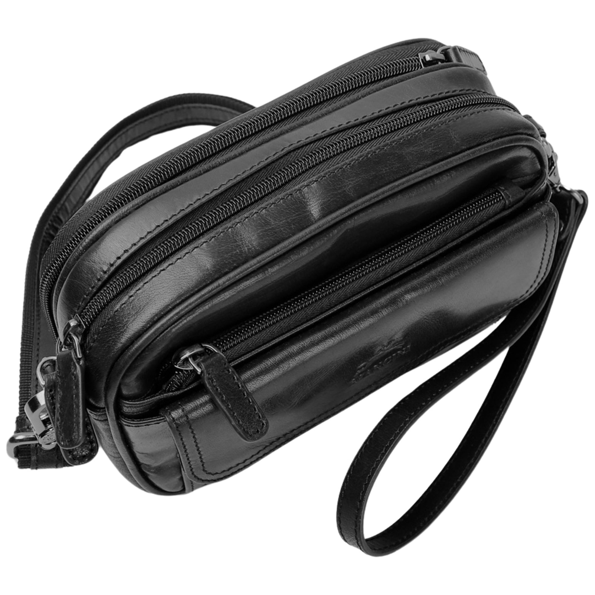 Mancini Handbags Mancini Buffalo Unisex Bag with Zippered Organizer Pocket