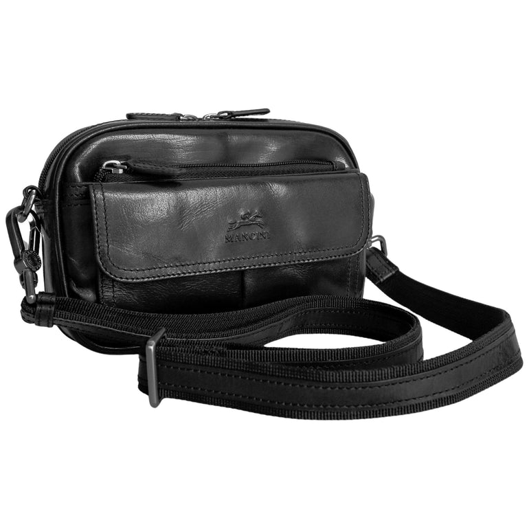 Mancini Handbags Mancini Buffalo Unisex Bag with Zippered Organizer Pocket
