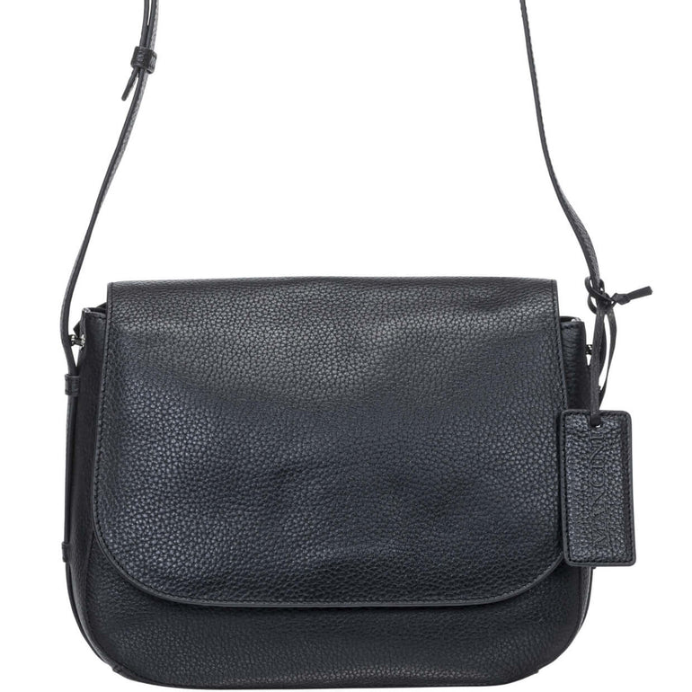 Mancini Handbags Mancini Pebbled Amy Leather Crossbody bag