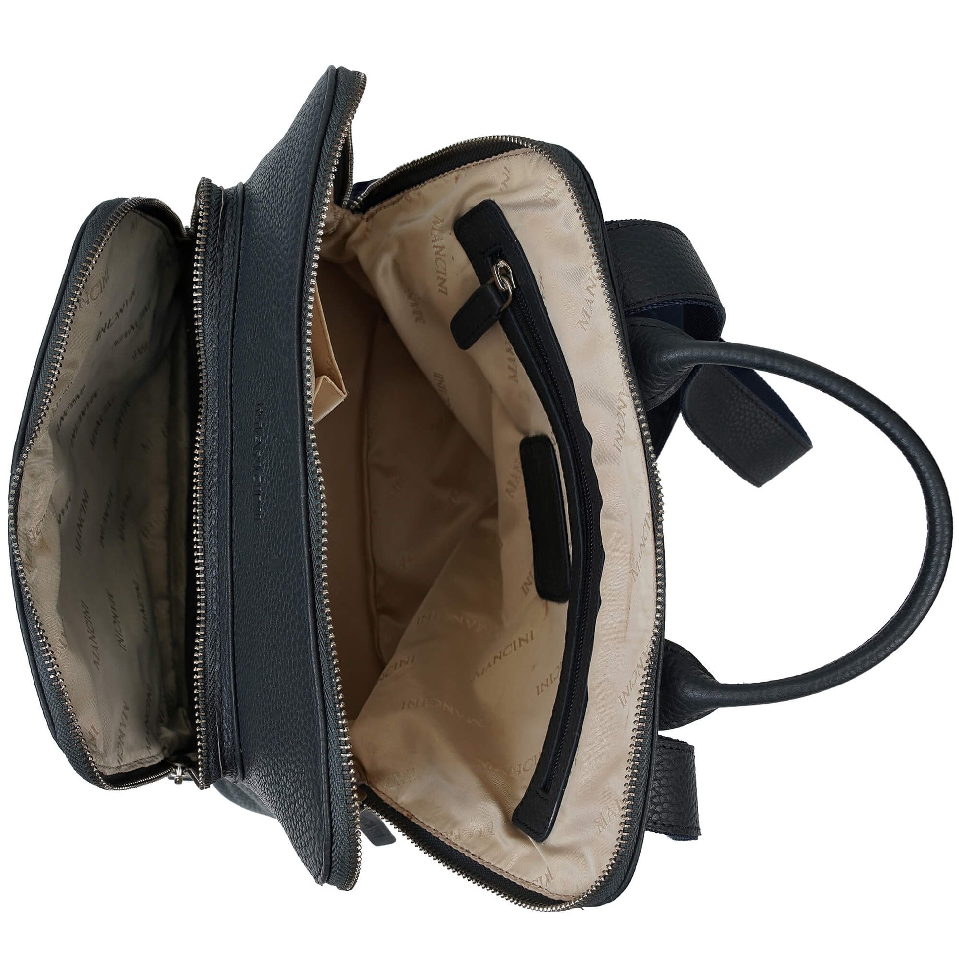 Mancini Handbags Mancini Pebbled Brigette Leather Backpack